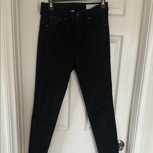 Black Rag and bone ankle skinny jeans